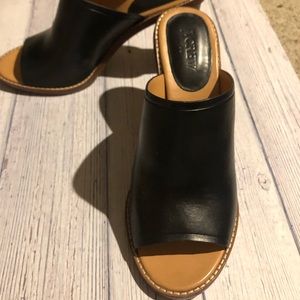 J.Crew open toe mule heel